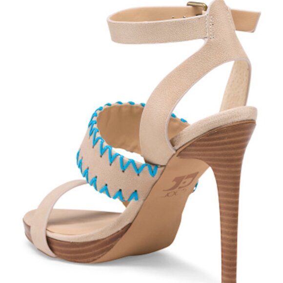 Joe's Jeans Riana Platform Strappy Open Toe Leather Heel - Picture 3 of 3